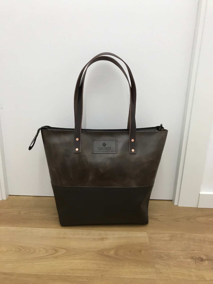 Bolso «Tote Bag» en 2 colores con cremallera